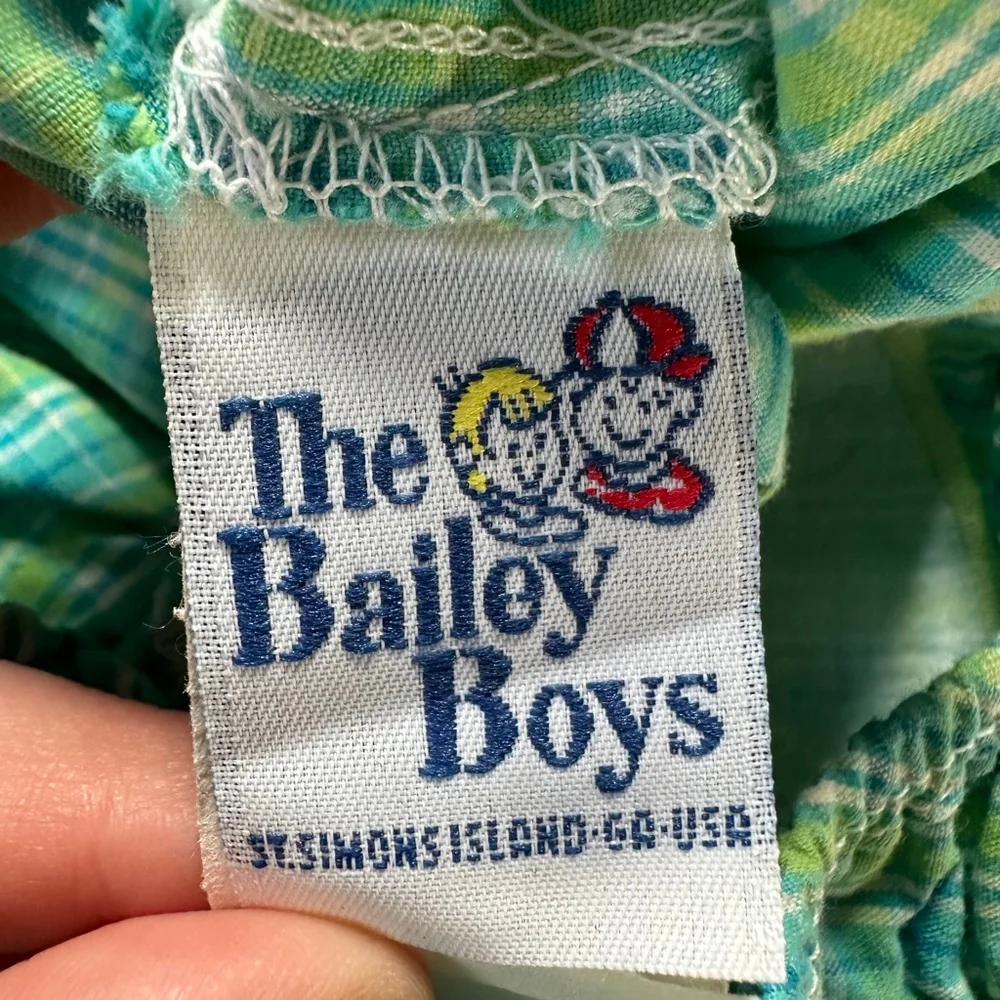 Baby The Bailey Boys One Piece Swimsuit 18 Months Blue Green Plaid Whale Boutiqu
